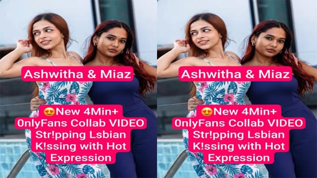 OnlyFans Ashwitha Miaz – Hot Lesbian Collab Viral