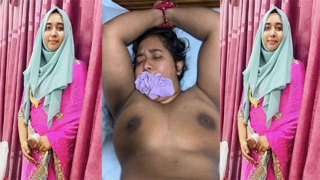 Hijabi Wife Hand Tied Painful Fucking Video HD