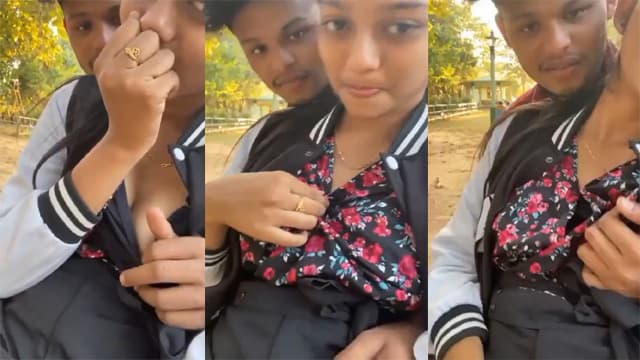Sweet School Girl – BF Outdoor Boobs Hard Play Exposed