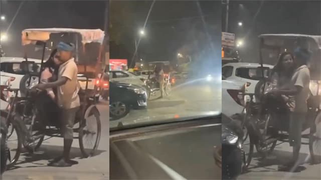 Desi Rickshaw Road – Girl Caught Dick Hard