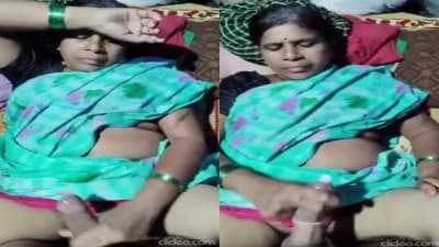 Old Aunty Jerking Young Dick Takes blowjob Video