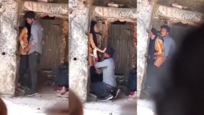 Horny Couple Outdoor Pussy Fucking