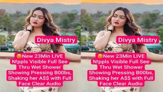 Divya Mistry Wet Body Shower Live First Time