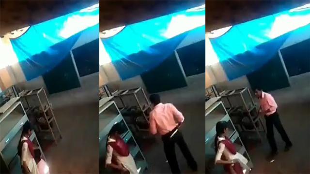 Viral college girl secret with teacher fucked video