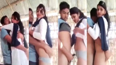 Horny College Couple Outdoor Fucking