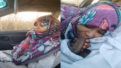 Horny Muslim Girl Blowjob On The Car Video
