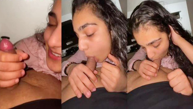 Beautiful Girl Sucking Desi BF Hard Cumshot On Face MMS